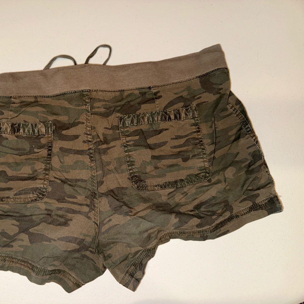 a.n.a Olive Camouflage Women's Cargo Shorts